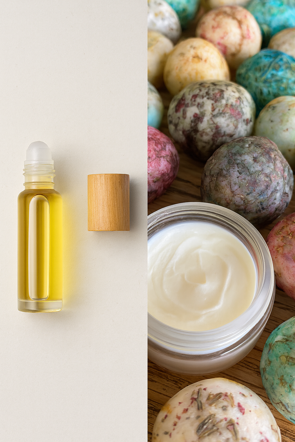 Set für Jungs: deo paste, Kräuterseife und Roll-on parfüm (bild teilweise KI generiert)